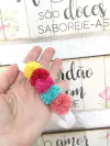 Faixinha pompom fru-fru