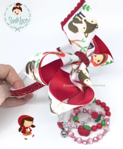 Laço Bella Chapeuzinho Vermelho - comprar online