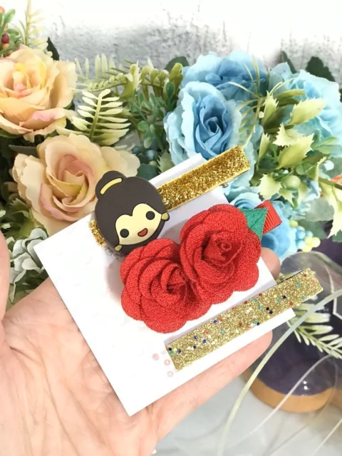 Hair clips princesas