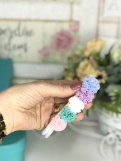 Faixinha pompom fru-fru - comprar online