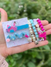 Kit hair clips fundo do mar