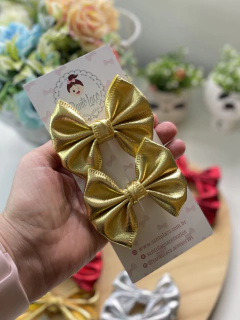 Laço parzinho metalizado Natalino Infantil na internet