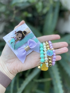Hair clips pequena sereia Ariel - comprar online