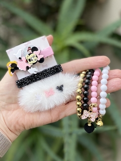 Kit hair clips Minnie - Santo Laço Acessorios