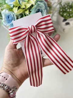 Laço listras escolar - Santo Laço Acessorios