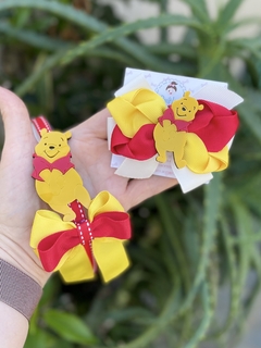 Coleção laço e tiara Pooh