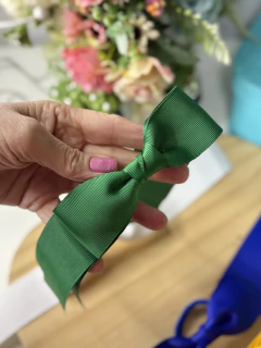 Laço Elegance Cores Brasil Copa - Santo Laço Acessorios