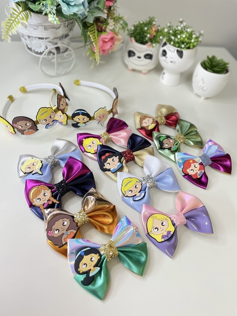 Coleção laços princesas - (PRONTA ENTREGA)