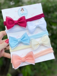 Laço para bebê em organza