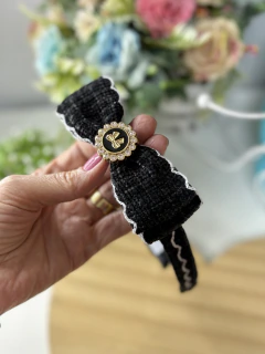Imagem do Laços Tweed Preto Luxo