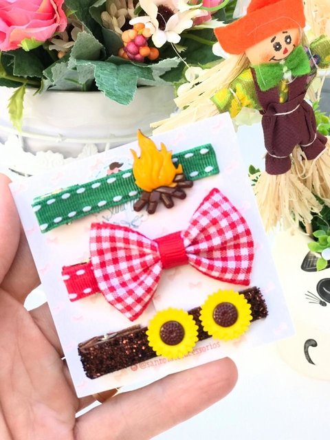 Hair Clips Junino