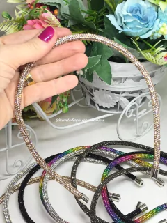 Tiara Strass Luxo