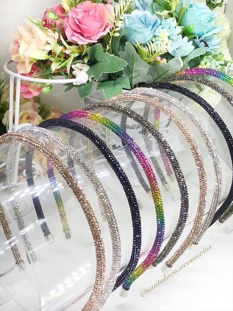 Tiara Strass Luxo