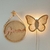 Luminária de Parede Borboleta com Palhinha