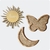 Moldura | Conjunto lua e borboleta - STUDIO POTY- Decoração Infantil