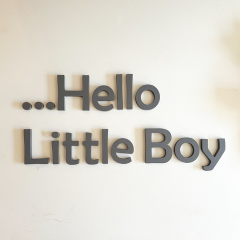3D para parede | ...Hello Little Boy