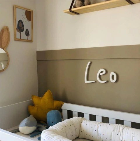 Nomes/palavras 3D para parede