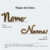 Nomes silhueta - STUDIO POTY- Decoração Infantil
