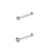 Aro piercing de nariz recto (unidad)