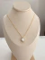 Conjunto collar acero blanco y dorado