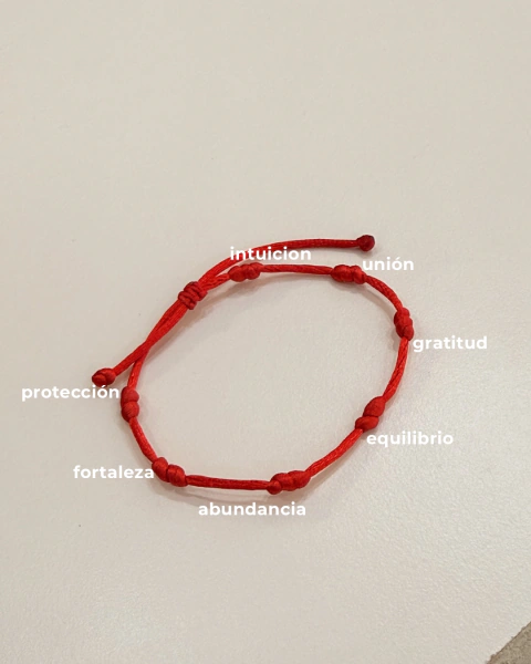 Pulsera amuleto protector | 7 nudos