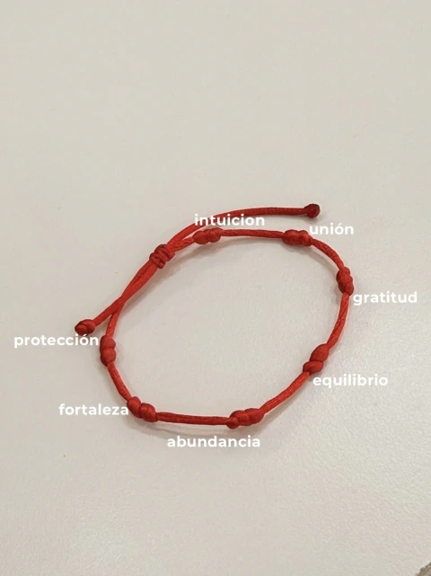 Pulsera amuleto protector | 7 nudos