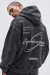 Buzo Con Capucha Lavado Oversize Estampado