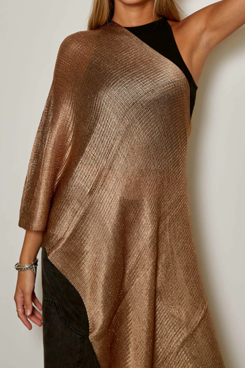 PONCHO LUREX CORTO (51PO4019) - comprar online