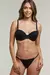 Corpiño taza soft con base y aro de microfibra fantasía y puntilla motivo margaritas. SELU. ART 4339. - Sara Kerr Lingerie