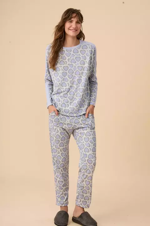 PIJAMA CON PALAZZO ALMA - BONJOUR LULU (02L3001) - tienda online