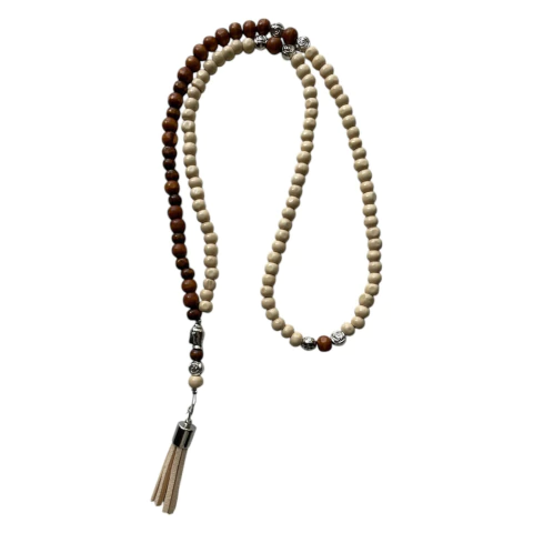 Mala blanco y marrón - comprar online