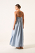 Vestido Celine Linho Celeste - loja online