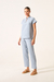 Blusa Bel Linho Celeste - comprar online