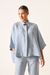 Blusa Clarisse Linho Celeste - comprar online