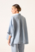 Blusa Clarisse Linho Celeste - Vanessa Tobler