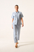 Blusa Noa Linho Celeste - loja online