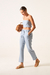 Calça Cadarço Linho Celeste - loja online
