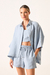 Short Leme Linho Celeste - comprar online