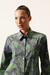 Chemise Abotoado Floral Tricoline Eco - Vanessa Tobler