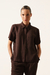 Blusa Noa Crepe Café Torrado - comprar online