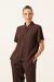Blusa Noa Crepe Café Torrado na internet