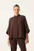 Blusa Clarisse Crepe Café Torrado - comprar online