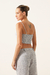 Top Nanda Linho Navy Blue - loja online