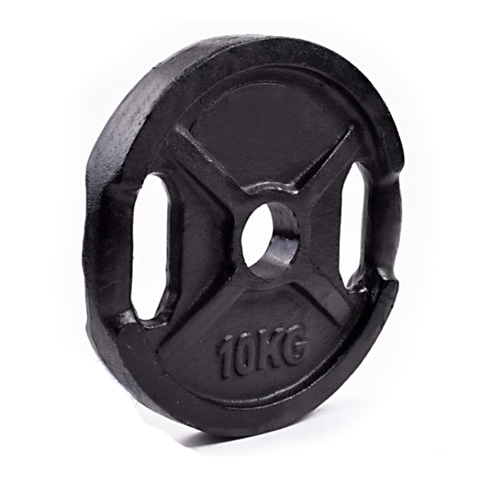 DISCO DE FUNDICIÓN OLÍMPICO 10 KG 50 MM CON AGARRE