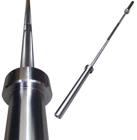 Barra olimpica 20kg 220 cm cromada con rulemanes importada