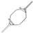 BARRA TRAP CROMADA OLÍMPICA IMPORTADA 1.80 CM