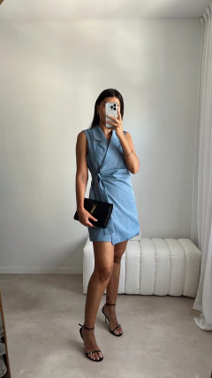 VESTIDO SASTRERO CRUZADO - tienda online