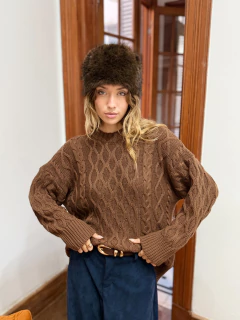 SWEATER OVERSIZE TRENZADO