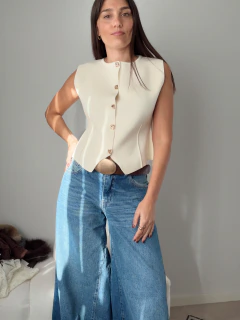 CHALECO TEJIDO BOTONES - tienda online