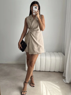 VESTIDO SASTRERO CRUZADO - comprar online